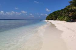 bikini pláž na ostrově Ukulhas