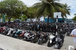 motorky v hlavním městě Malediv