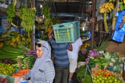 ovocný trh na Maledivách