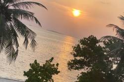 západ slunce Maledivy