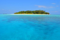 ostrov na Maledivách