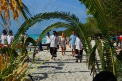 Maledivy svatba - průvod