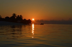 Maledivy sunset