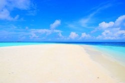 písčina Maledivy