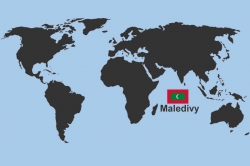 Mapa Maledivy