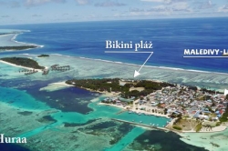 Letecký snímek ostrova