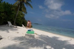 Dovolená na Maledivách - pláž