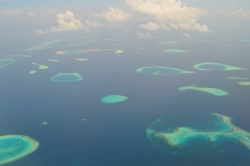Ostrůvky na Maledivách