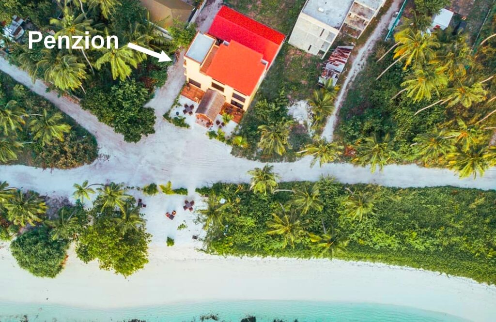 ubytování Dhangethi Maledivy