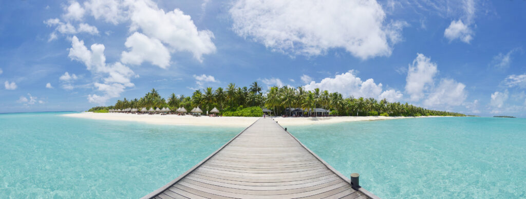 překrásný resort Maledivy
