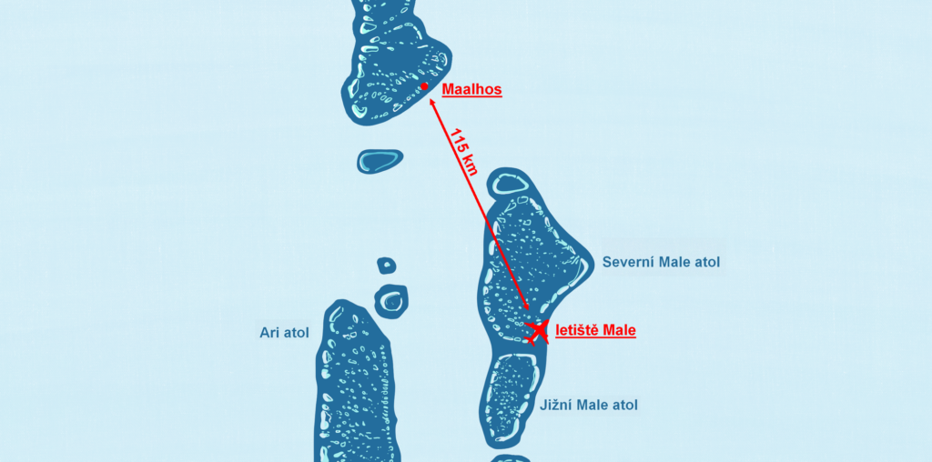 Maalhos Baa atol mapa