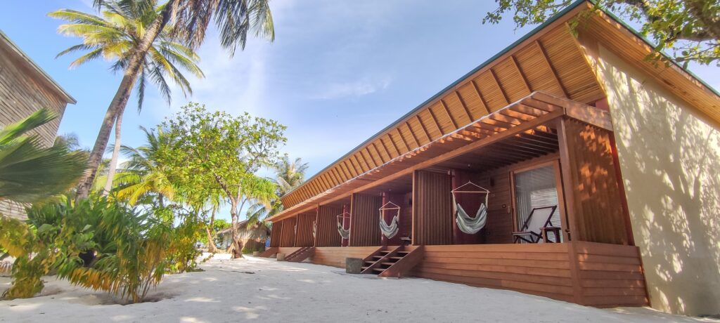 ekologický hotel Maledivy