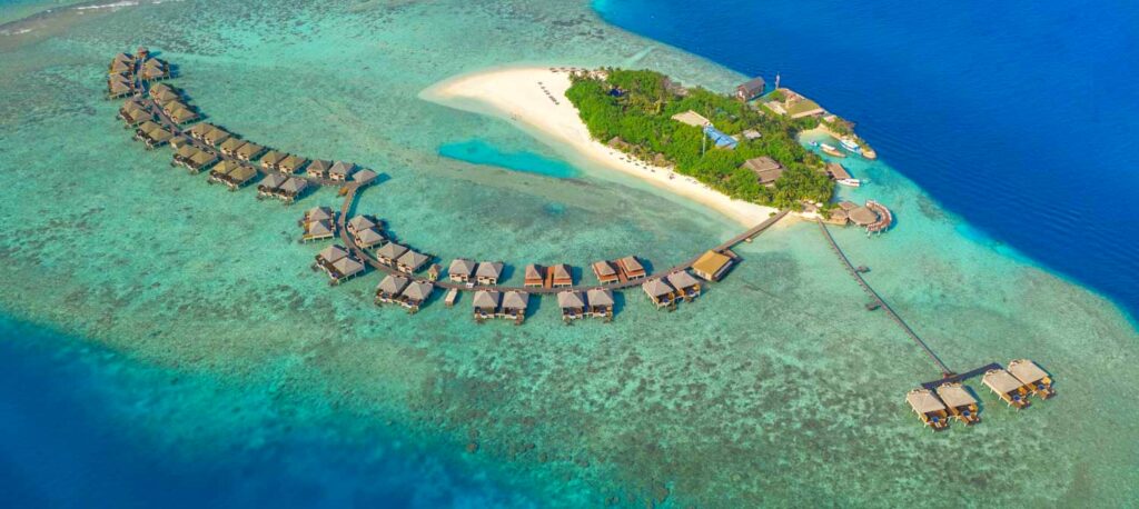 návštěva resortu Maledivy