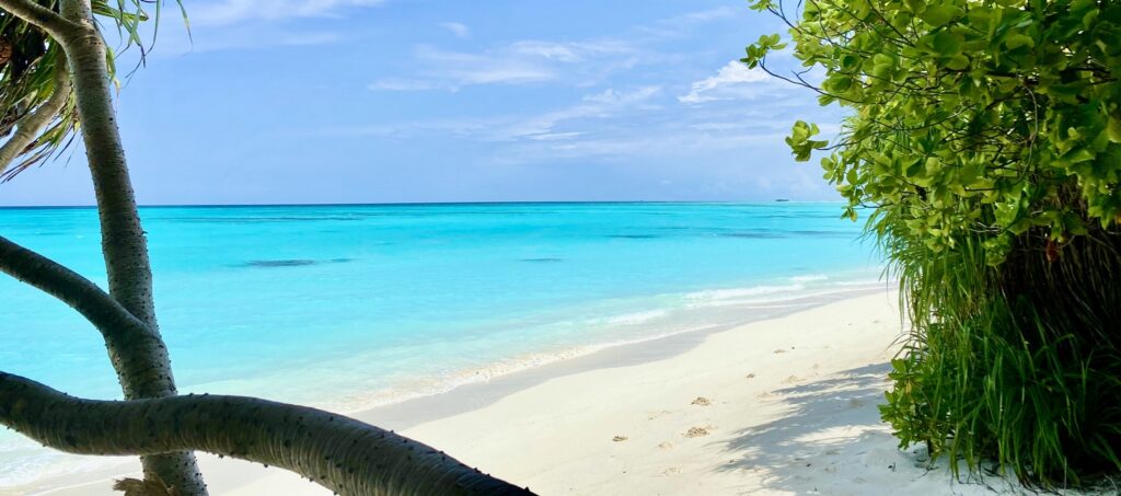 pláž a oceán Fulhadhoo Maledivy