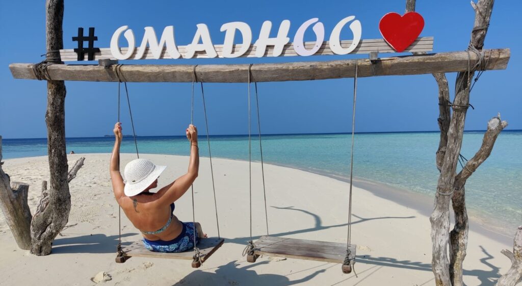 klientka na ostrově Omadhoo