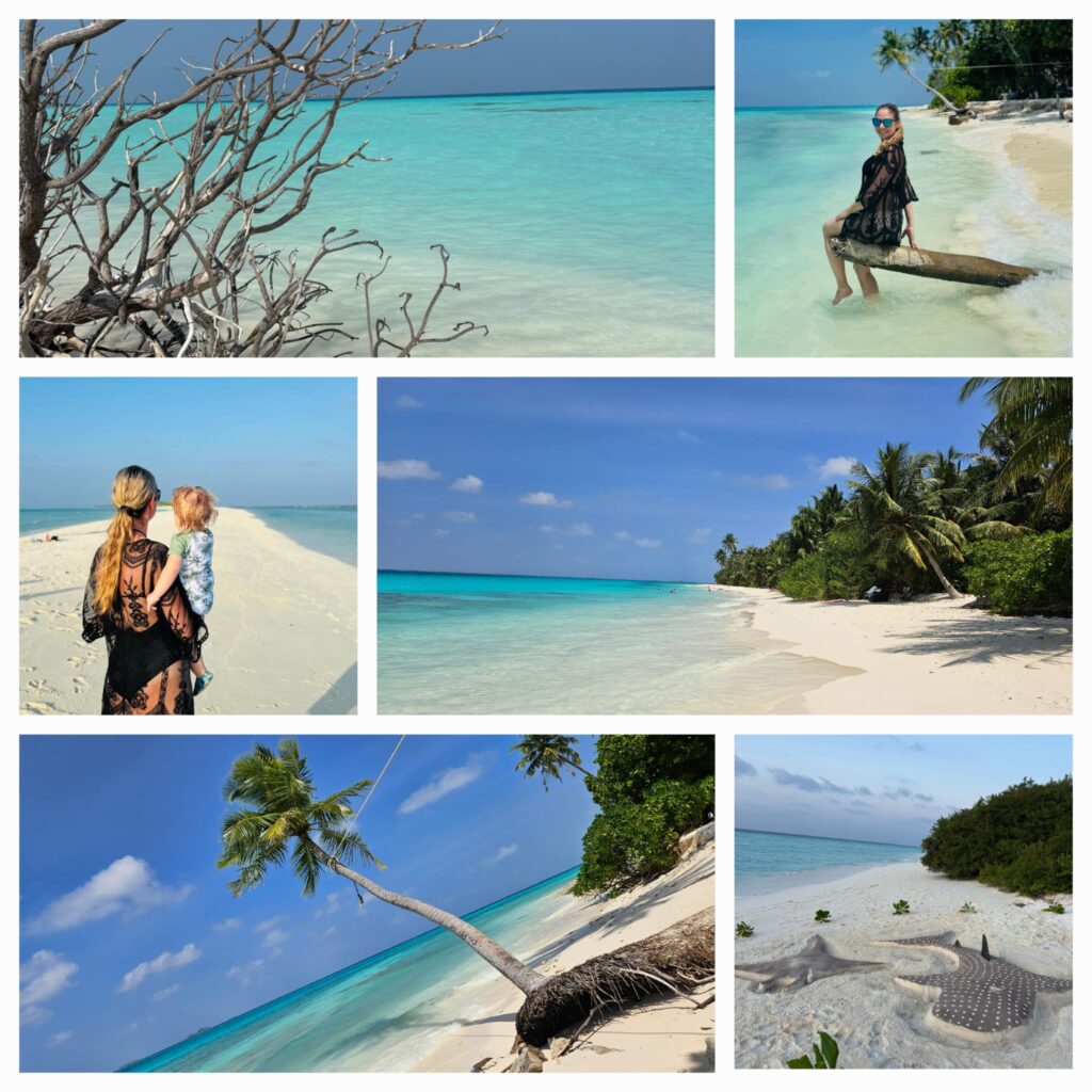 koláž fotek z ostrova Dhigurah