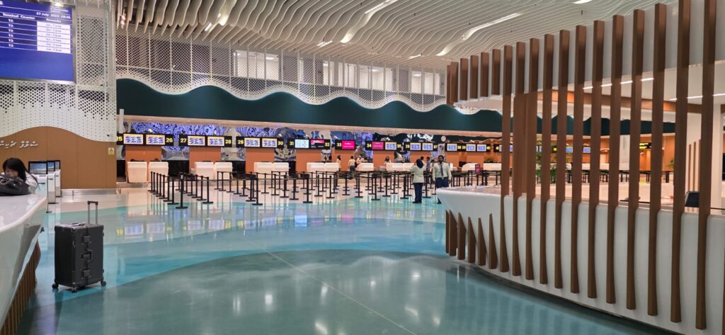 nový terminál na letišti Male Maledivy