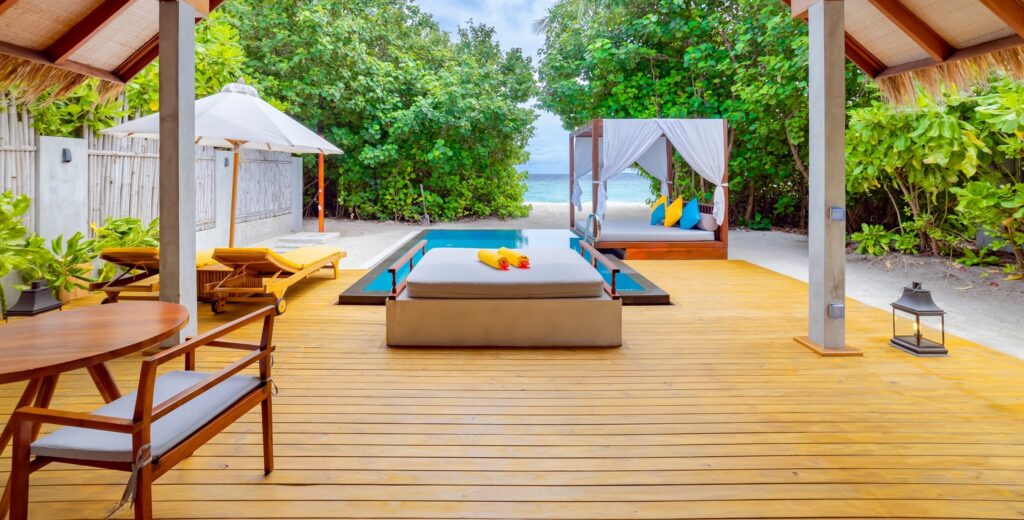 all inclusive Preumium - plážová vila s bazénem v resortu Furaveri