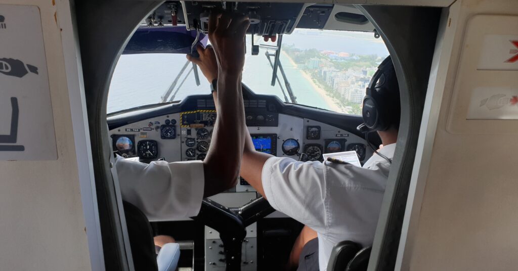 kabina v hydroplánu